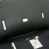 【6id5610】エルメス ショルダーバッグ ジプシエールミニ スイフト ブラック シルバー金具 K刻印【中古】レディース