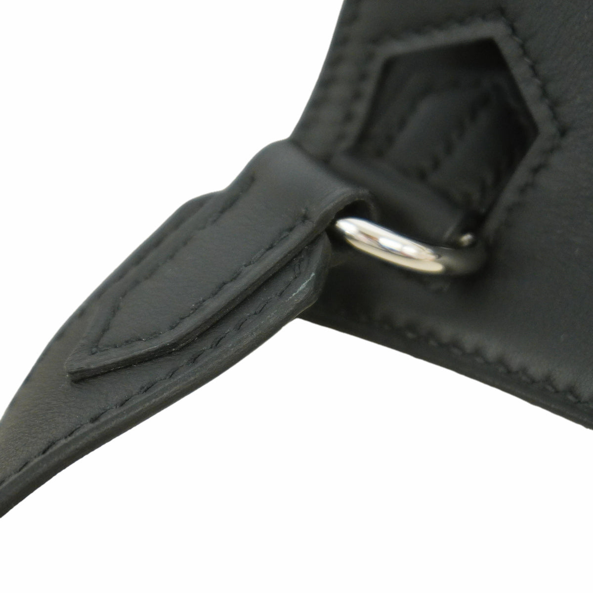 【6id5610】エルメス ショルダーバッグ ジプシエールミニ スイフト ブラック シルバー金具 K刻印【中古】レディース