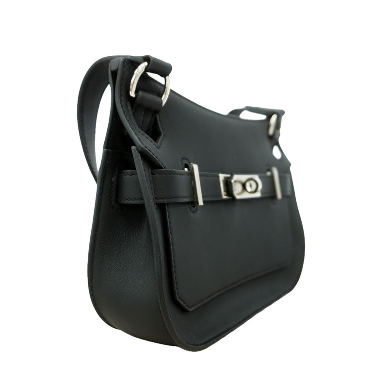 【6id5610】エルメス ショルダーバッグ ジプシエールミニ スイフト ブラック シルバー金具 K刻印【中古】レディース