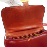【6id5611】エルメス ショルダーバッグ コンスタンス ボックスカーフ ボルドー ゴールド金具 〇I刻印【中古】レディース