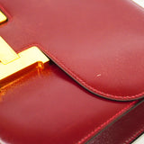 【6id5611】エルメス ショルダーバッグ コンスタンス ボックスカーフ ボルドー ゴールド金具 〇I刻印【中古】レディース