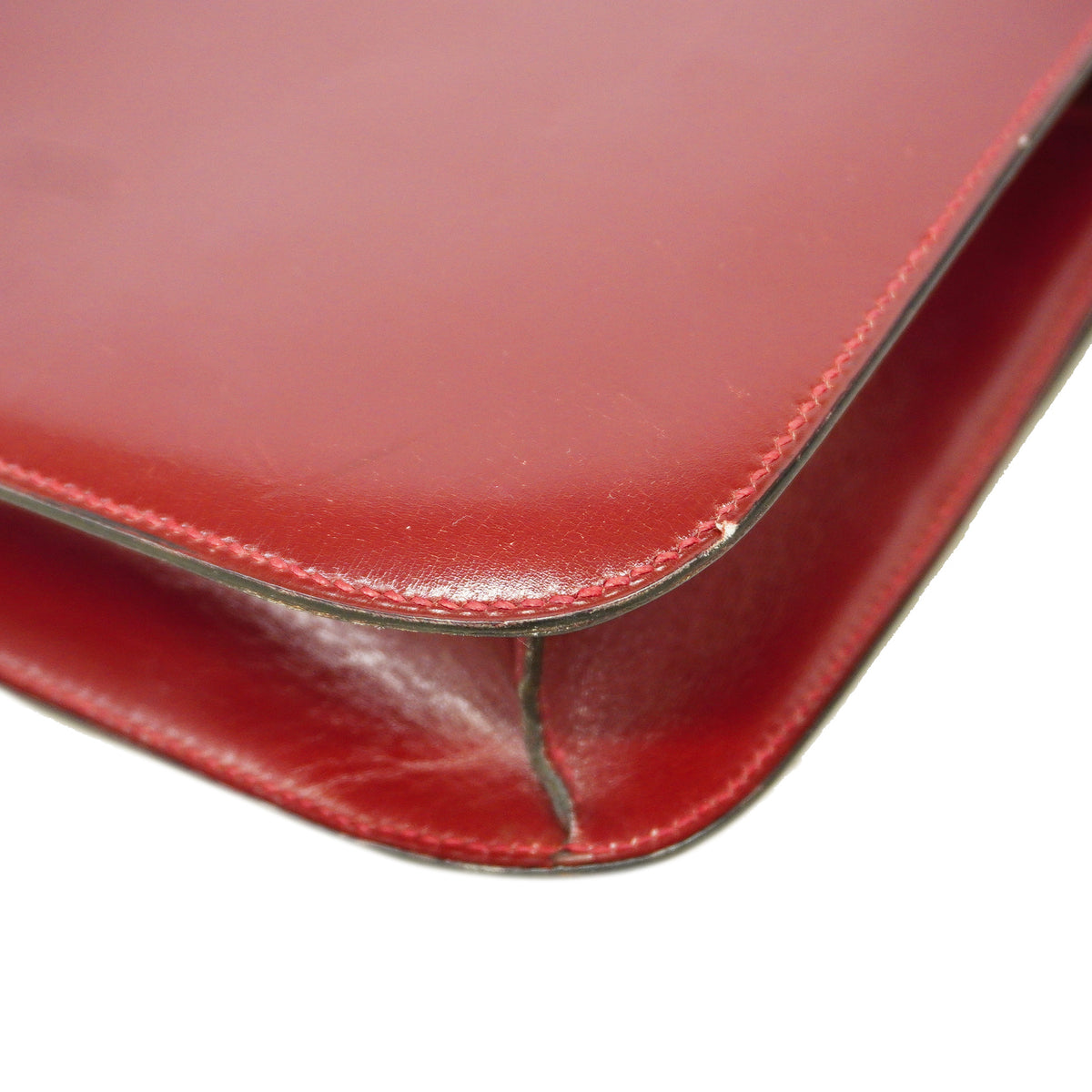 【6id5611】エルメス ショルダーバッグ コンスタンス ボックスカーフ ボルドー ゴールド金具 〇I刻印【中古】レディース