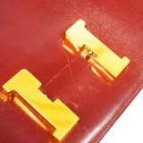 【6id5611】エルメス ショルダーバッグ コンスタンス ボックスカーフ ボルドー ゴールド金具 〇I刻印【中古】レディース