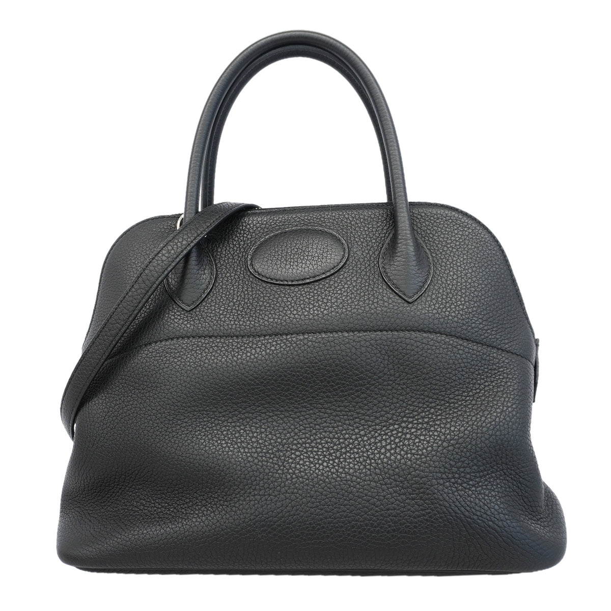 【6id5615】エルメス ハンドバッグ ボリード31 トリヨンクレマンス ブラック シルバー金具 C刻印 2wayバッグ【中古】レディース