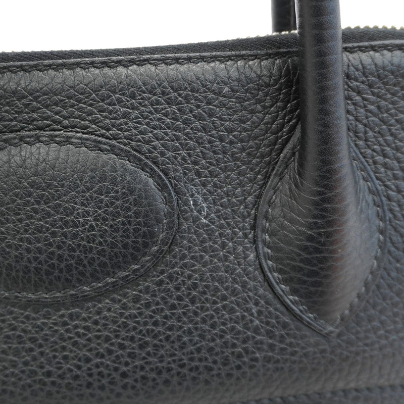 【6id5615】エルメス ハンドバッグ ボリード31 トリヨンクレマンス ブラック シルバー金具 C刻印 2wayバッグ【中古】レディース