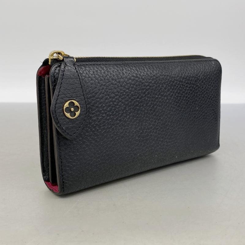 【6id5619】ルイヴィトン 長財布 トリヨン ポルトフォイユコメット M63102 ノワール【中古】レディース
