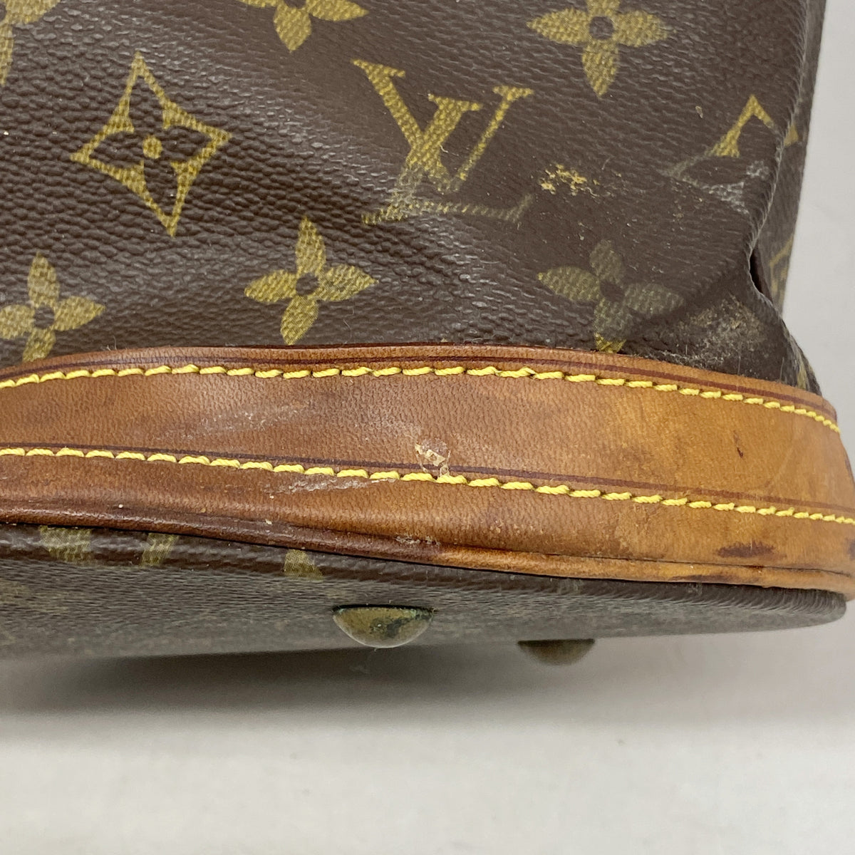 【6id5624】ルイヴィトン トートバッグ モノグラム バケットPM M42238 ブラウン【中古】レディース
