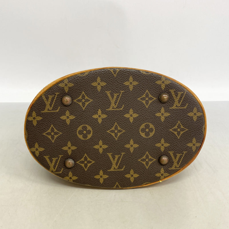 【6id5628】ルイヴィトン トートバッグ モノグラム バケットPM M42238 ブラウン【中古】レディース