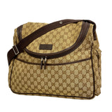 【6id5632】グッチ ショルダーバッグ GGキャンバス 123326 キャンバス ベージュ シルバー金具【中古】メンズ レディース ユニセックス