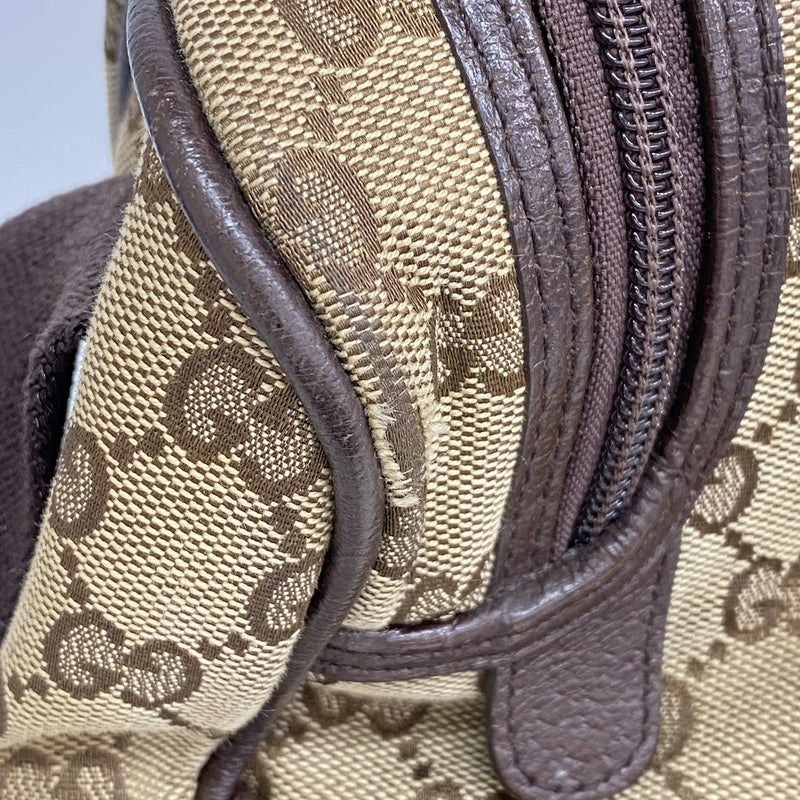 【6id5632】グッチ ショルダーバッグ GGキャンバス 123326 キャンバス ベージュ シルバー金具【中古】メンズ レディース ユニセックス