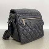 【6id5634】シャネル ショルダーバッグ コココクーン ナイロン ブラック シルバー金具【中古】レディース