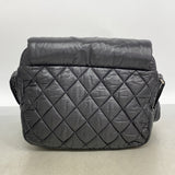 【6id5634】シャネル ショルダーバッグ コココクーン ナイロン ブラック シルバー金具【中古】レディース