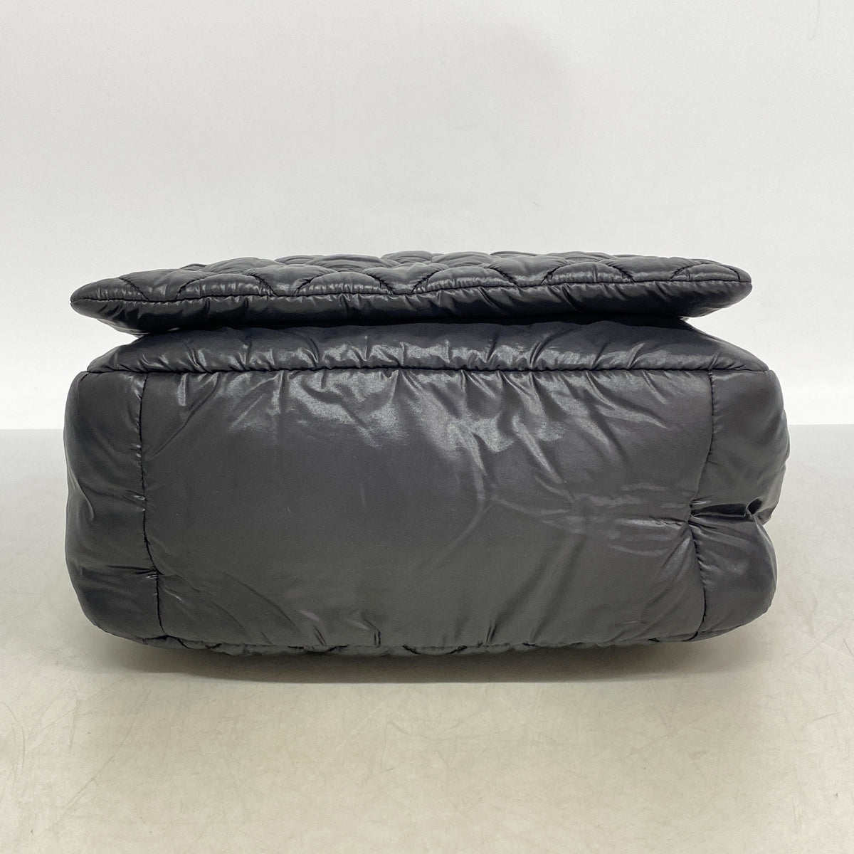 【6id5634】シャネル ショルダーバッグ コココクーン ナイロン ブラック シルバー金具【中古】レディース
