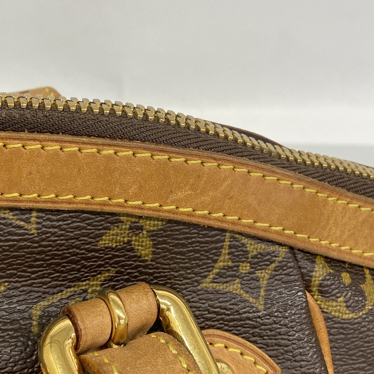 【6id5637】ルイヴィトン ハンドバッグ モノグラム ティヴォリGM M40144 ブラウン【中古】レディース