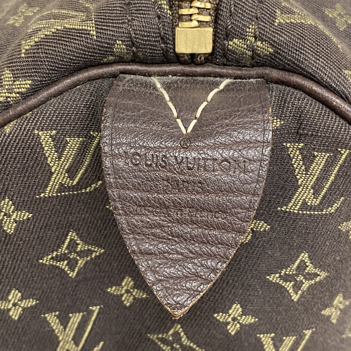 【6id5649】ルイヴィトン ハンドバッグ モノグラム・ミニラン スピーディ30 M95224 エベヌ【中古】レディース