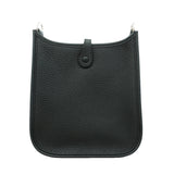 【6id5659】エルメス ショルダーバッグ エヴリンTPM トリヨンクレマンス ブラック シルバー金具 G刻印【中古】レディース