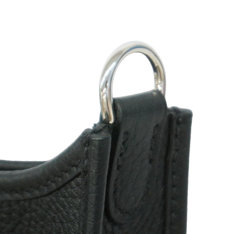 【6id5659】エルメス ショルダーバッグ エヴリンTPM トリヨンクレマンス ブラック シルバー金具 G刻印【中古】レディース