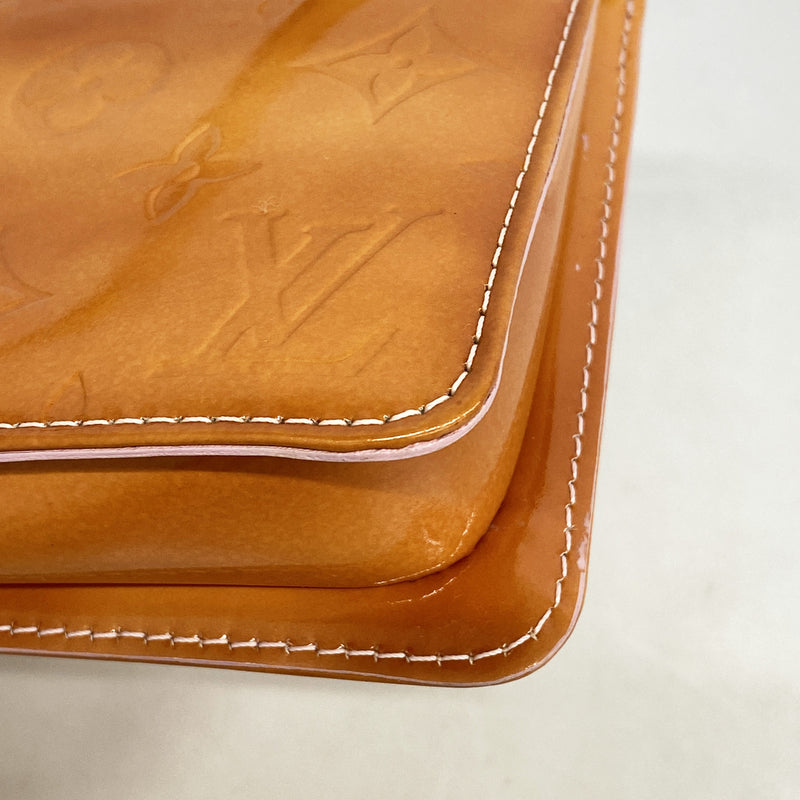 【6id5668】ルイヴィトン ポーチ ヴェルニ レキシントン M91310 ローズ【中古】レディース