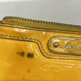 【6id5669】ルイヴィトン コインケース ヴェルニ ポシェットクレNM M91738 ジョーヌパッション【中古】レディース