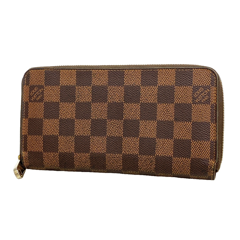 【6id5670】ルイヴィトン 長財布 ダミエ ジッピーウォレット N60015 エベヌ【中古】メンズ レディース ユニセックス