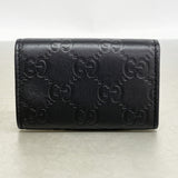 【6id5672】グッチ キーケース グッチシマ 138093 レザー ブラック シャンパンゴールド金具【中古】メンズ レディース ユニセックス