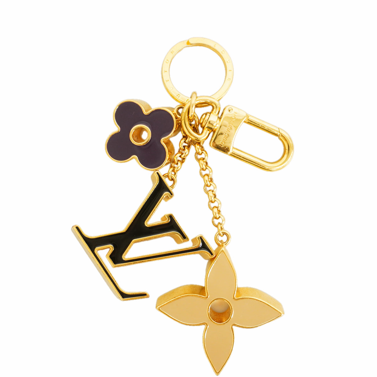 【6id5673】ルイヴィトン キーホルダー・チャーム フルールドゥモノグラム M01652 マルチカラー【中古】レディース