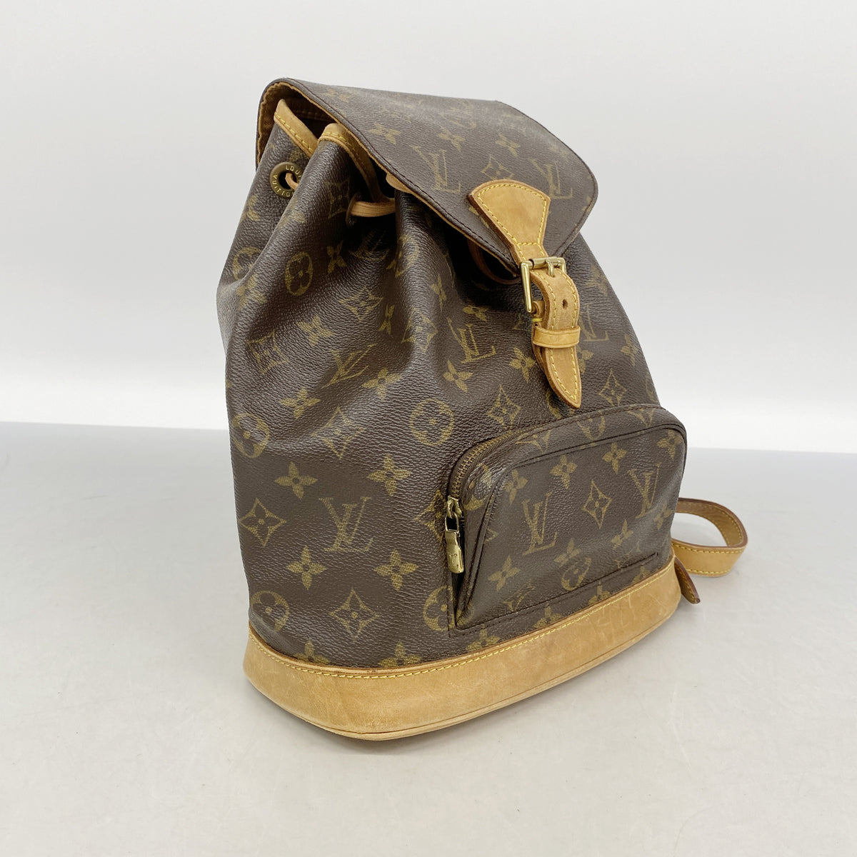 【6id5687】ルイヴィトン リュック・デイパック モノグラム モンスリMM M51136 ブラウン【中古】レディース