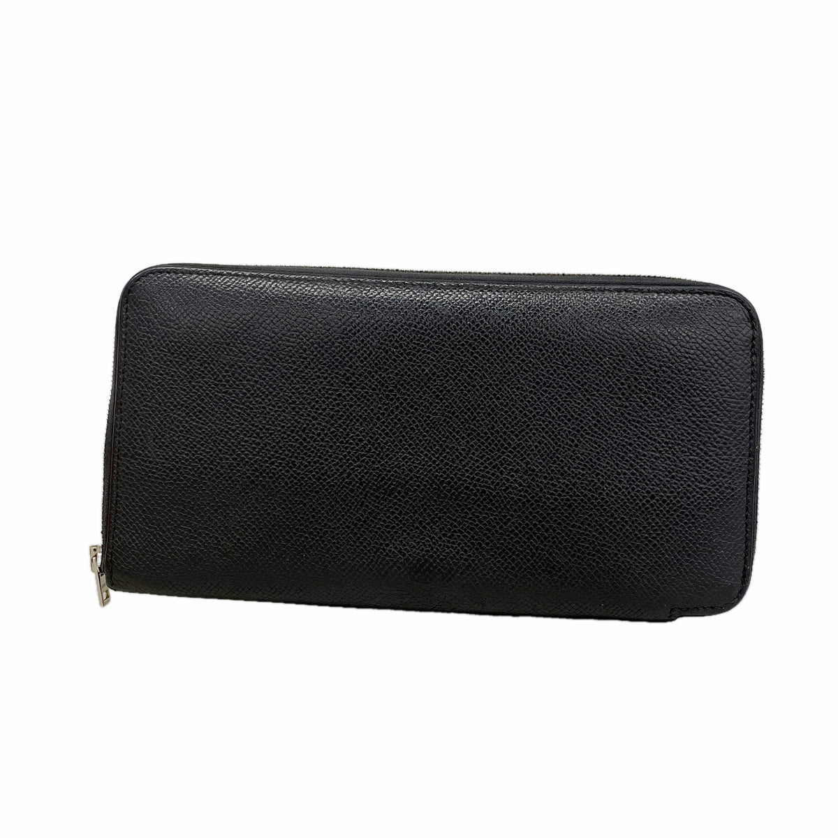 【6id5691】エルメス 長財布 アザップロングシルクイン ヴォーエプソン ブラック シルバー金具 A刻印【中古】メンズ レディース ユニセックス