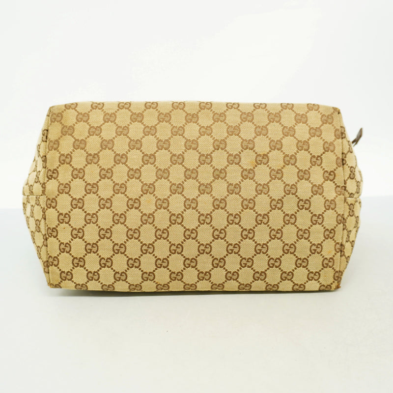 【6id5698】グッチ トートバッグ GGキャンバス 019 0493 キャンバス ブラウン シルバー金具【中古】レディース