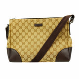 【6id5700】グッチ ショルダーバッグ GGキャンバス 114273 キャンバス ブラウン シルバー金具【中古】レディース