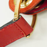 【6id5701】グッチ ショルダーバッグ GGキャンバス 257265 キャンバス レッド シャンパンゴールド金具【中古】レディース