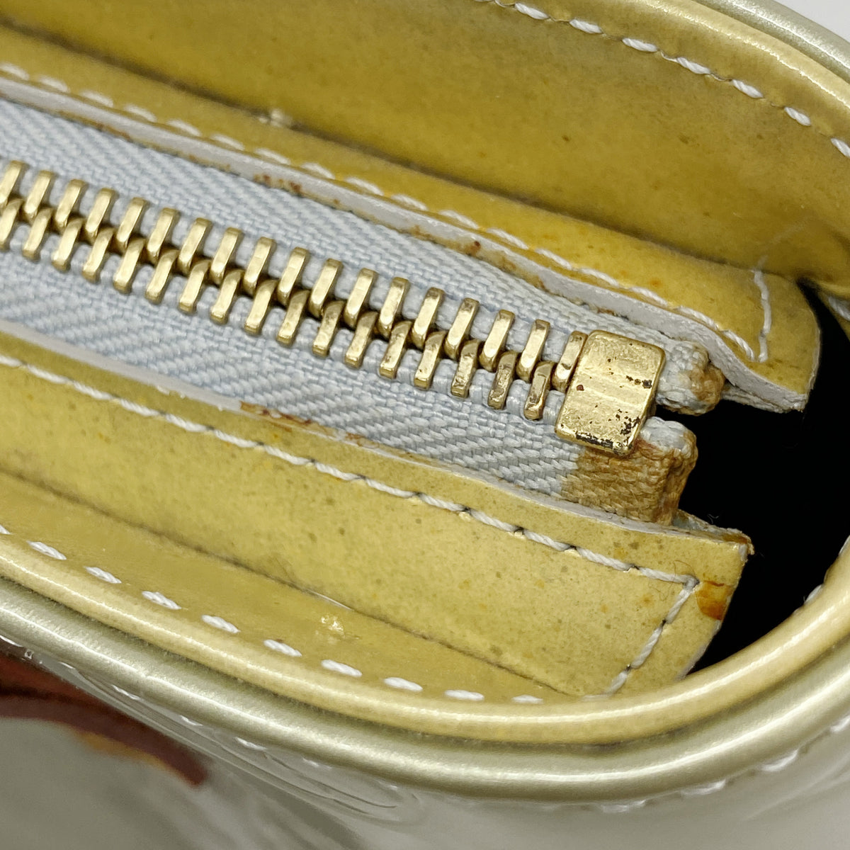 【6id5704】ルイヴィトン トートバッグ ヴェルニ ヒューストン M91053 グリ【中古】レディース