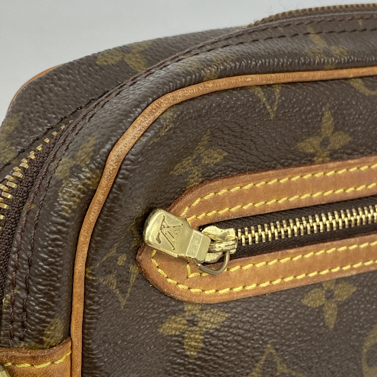 【6id5707】ルイヴィトン クラッチバッグ モノグラム マルリードラゴンヌGM M51825 ブラウン【中古】メンズ