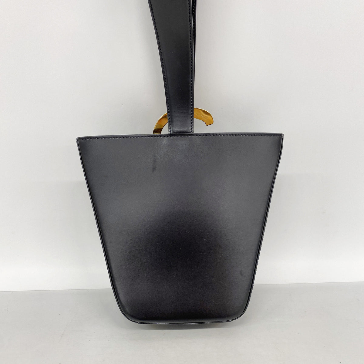 【6id5710】カルティエ ハンドバッグ パンテール レザー ブラック ゴールド金具【中古】レディース