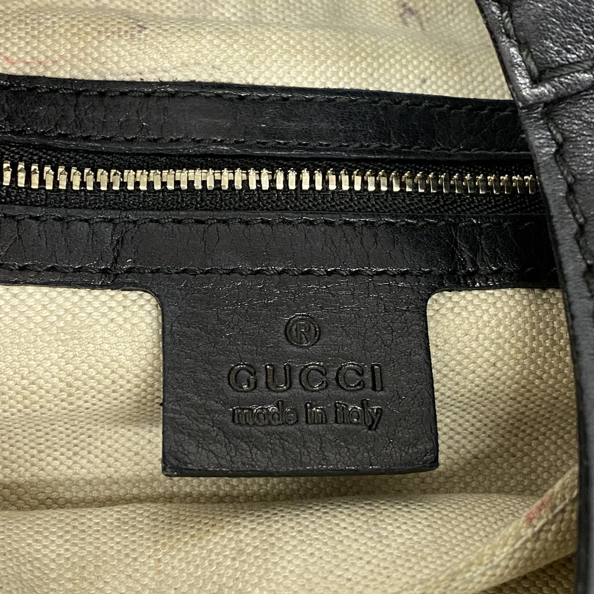 【6id5720】グッチ ショルダーバッグ ニュージャッキー 277520 レザー ブラック シャンパンゴールド金具【中古】レディース