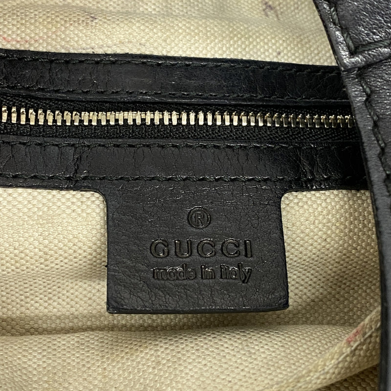 【6id5720】グッチ ショルダーバッグ ニュージャッキー 277520 レザー ブラック シャンパンゴールド金具【中古】レディース