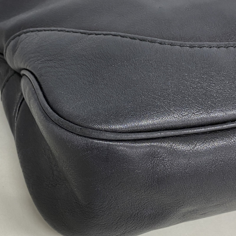 【6id5720】グッチ ショルダーバッグ ニュージャッキー 277520 レザー ブラック シャンパンゴールド金具【中古】レディース