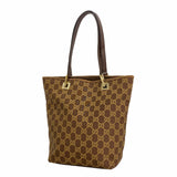 【6id5721】グッチ トートバッグ GGキャンバス 002 1099 キャンバス ブラウン シャンパンゴールド金具【中古】レディース