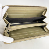 【6id5722】グッチ 長財布 グッチシマ 388680 レザー シャンパンゴールド シャンパンゴールド金具【中古】レディース