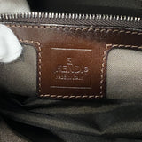 【6id5728】フェンディ ハンドバッグ ズッカ ナイロンキャンバス ブラウン シルバー金具【中古】レディース