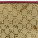 【6id5731】グッチ トートバッグ GGキャンバス 120838 キャンバス ベージュ シルバー金具【中古】レディース