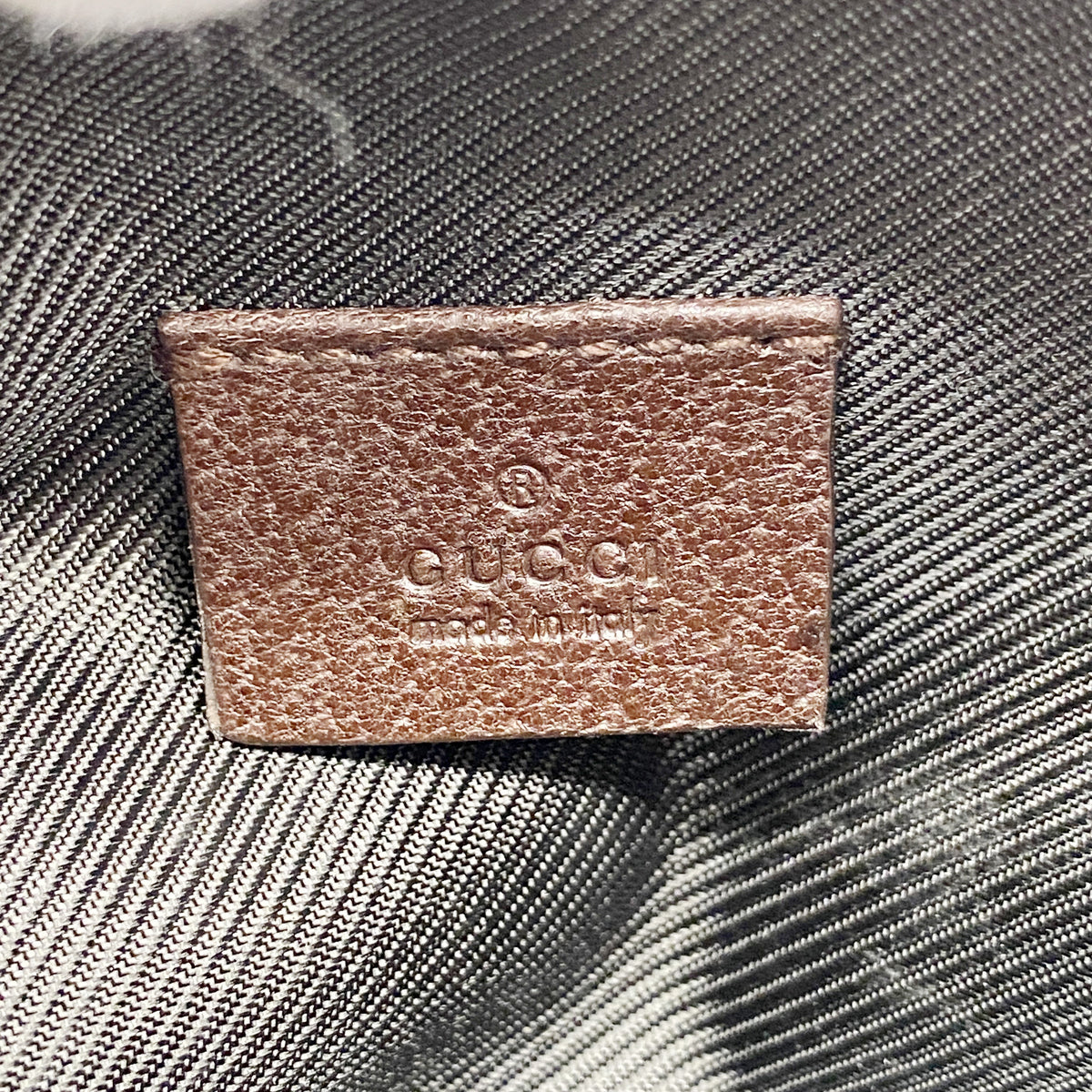 【6id5732】グッチ ポーチ GGキャンバス 29595 キャンバス ベージュ シルバー金具【中古】レディース