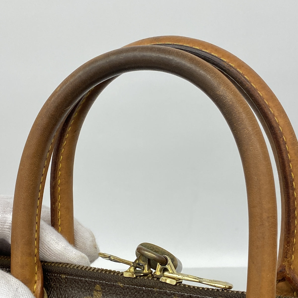 【6id5764】ルイヴィトン ブリーフケース モノグラム ポルトドキュマンヴォワヤージュ M53361 ブラウン【中古】メンズ