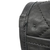 【6id5786】シャネル ショルダーバッグ マトラッセ Wチェーン レザー ブラック シルバー金具【中古】レディース
