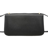 【6id5793】エルメス ショルダーバッグ コンスタンスエランミロワール シェブルミゾル ブラック ゴールド金具 W刻印【中古】レディース