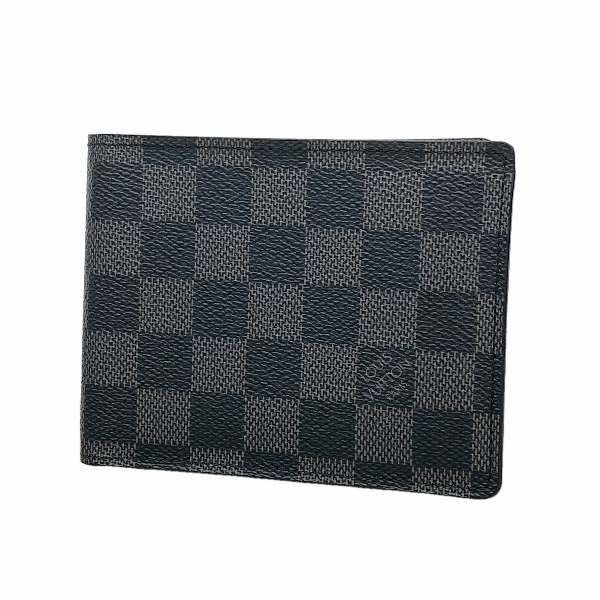 【6id5803】ルイヴィトン 財布 ダミエ・グラフィット ポルトフォイユフロリン N63074 ブラック【中古】メンズ