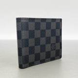 【6id5803】ルイヴィトン 財布 ダミエ・グラフィット ポルトフォイユフロリン N63074 ブラック【中古】メンズ