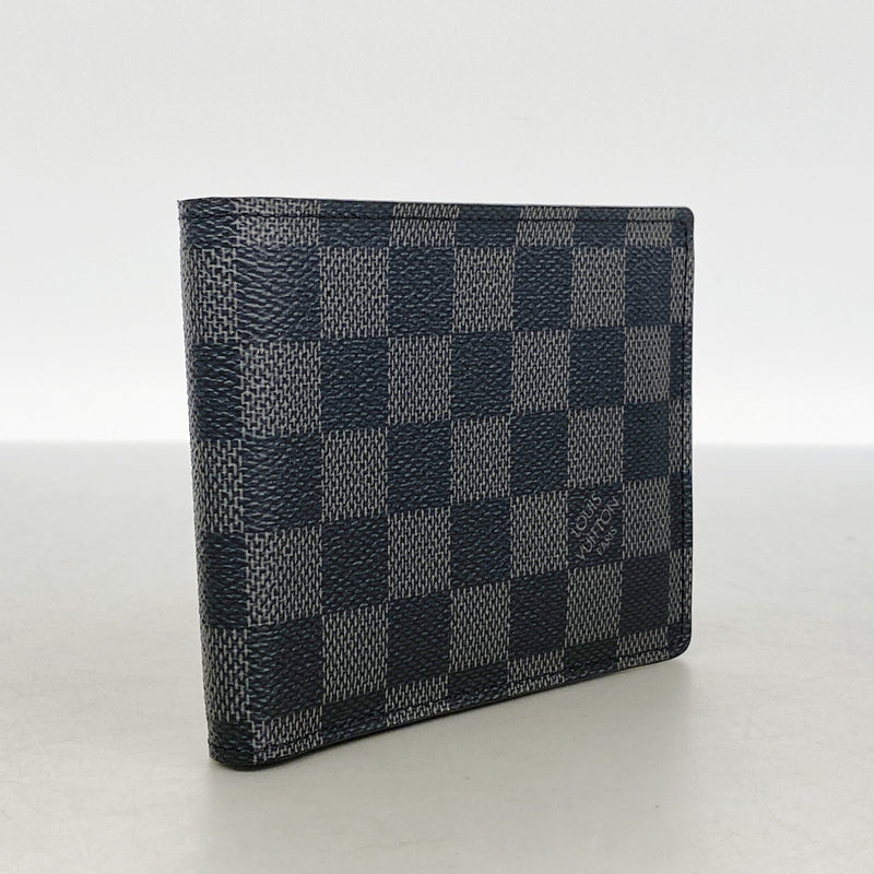 【6id5803】ルイヴィトン 財布 ダミエ・グラフィット ポルトフォイユフロリン N63074 ブラック【中古】メンズ