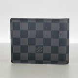 【6id5803】ルイヴィトン 財布 ダミエ・グラフィット ポルトフォイユフロリン N63074 ブラック【中古】メンズ