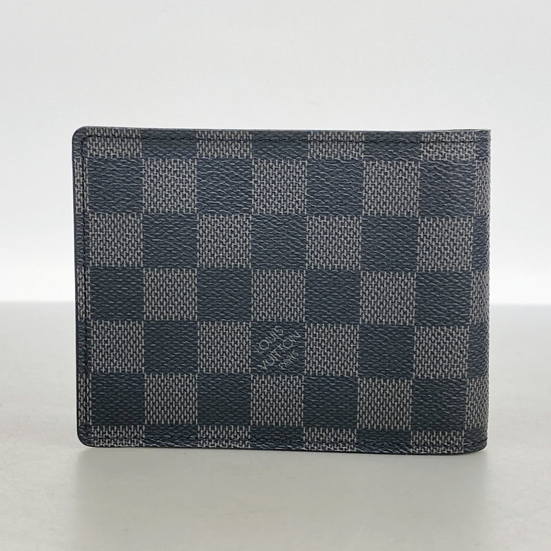 【6id5803】ルイヴィトン 財布 ダミエ・グラフィット ポルトフォイユフロリン N63074 ブラック【中古】メンズ
